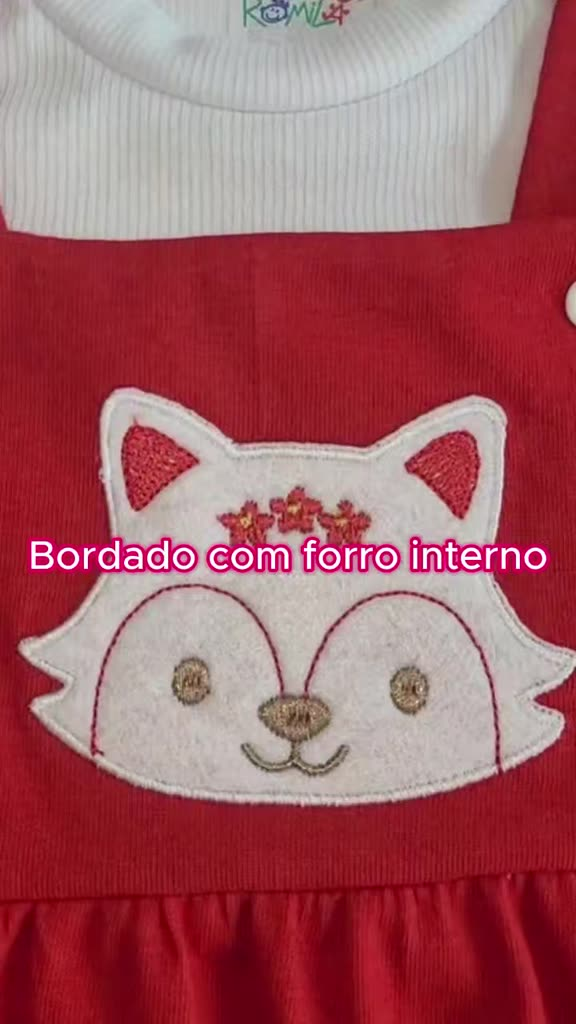 Conjunto Jardineira Bebê Menina Algodão 3 Peças Salopete + Blusinha + Tiara Bordado Roupas de Bebê