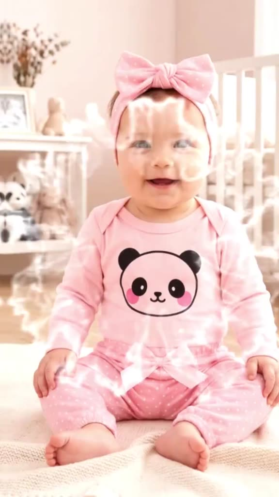 Conjunto Roupinha Roupa Bebe Menina Algodão laço de cabelo Modinha Inverno Frio Conjuntinho 3 pçs