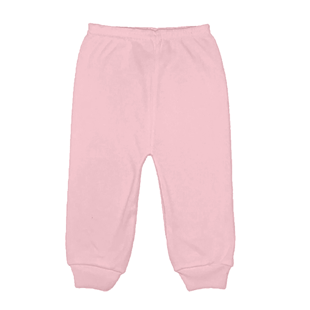 Kit Calça Mijão Liso 3 Peças Malha Pé Aberto Roupas de Bebê