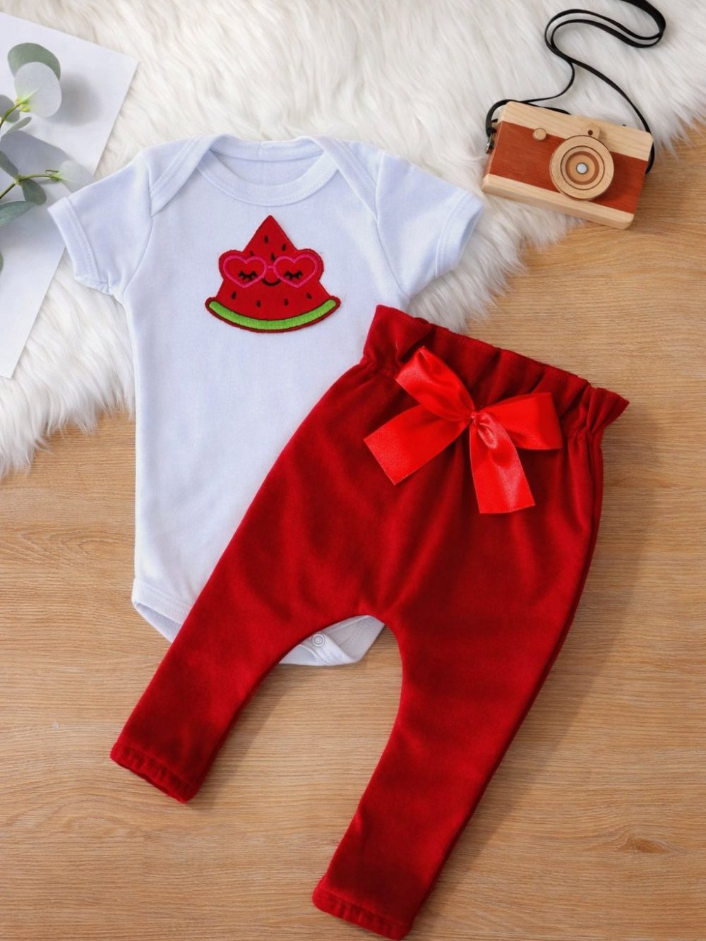 Conjunto Roupa Bebê Menina Body Calça Feminino Algodão Moda Bordado infantil Conjuntinho Roupinha