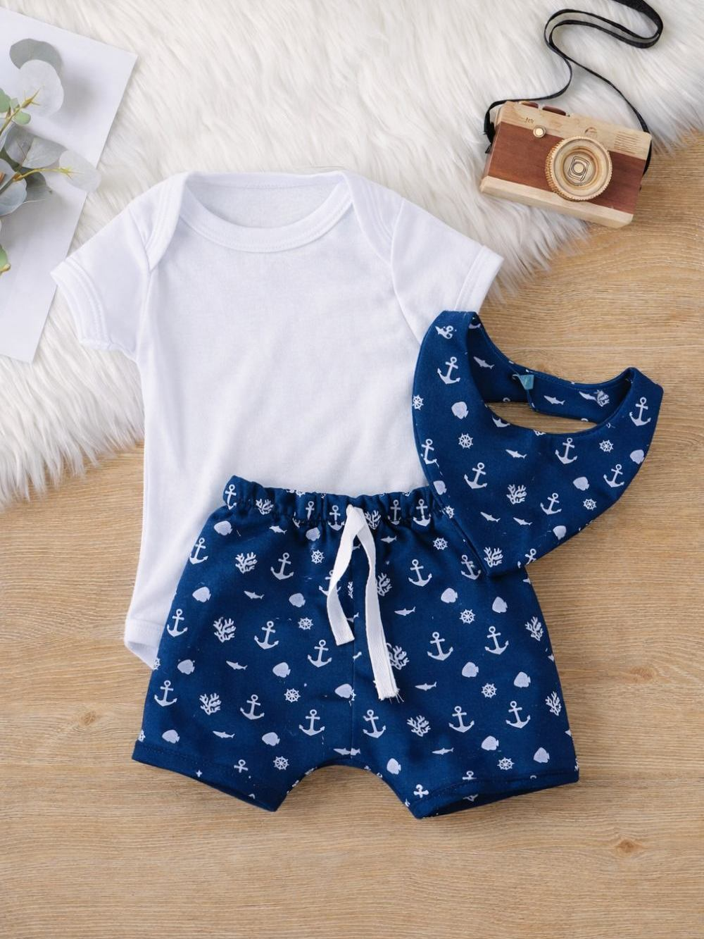 Conjunto Roupa Moda Bebê Menino Algodão infantil Conjuntinho Roupinha PMG Masculino Shorts Body bab