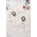 Conjunto Bebe Leaozinho Algodão Roupinha Conjuntinho Moda Baby P M G Para bebês Rn Unissex Confort