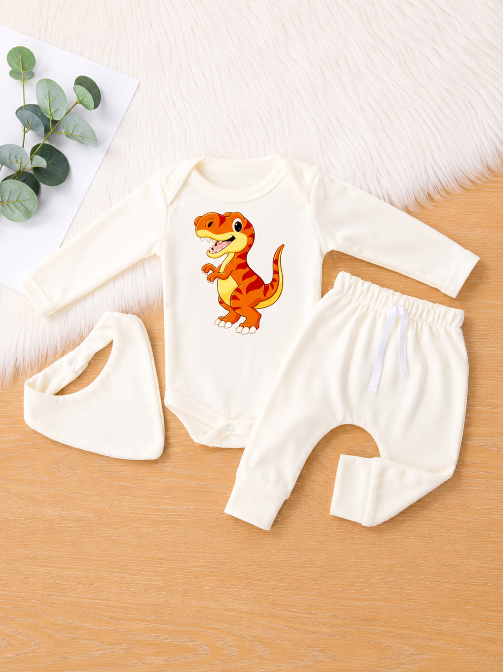 Conjunto Bebe Menino Dino Dinossauro Roupa Roupinha Conjuntinho Infantil PMG Baby frio Inverno baby