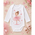 Body Bebê Manga Longa Estampado 100% Algodão Menina e Menino Roupa Infantil Enxoval P M G