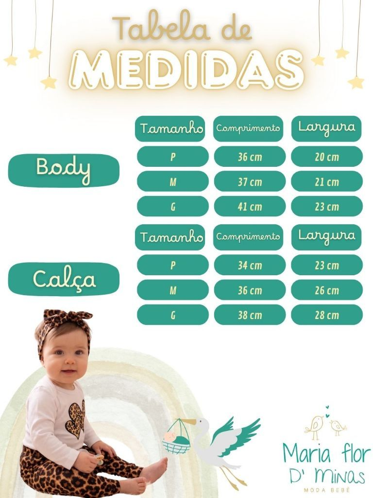 conjunto bebe menina oncinha inverno frio roupa roupinha P M G Mini diva estampado com faixa cabelo